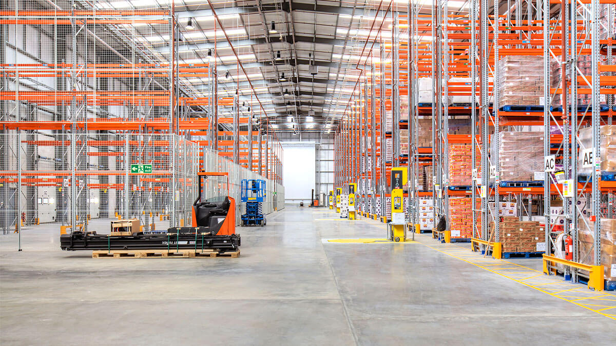 Modern warehouse and logistics facility