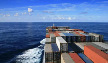 Container ship representing global expansion