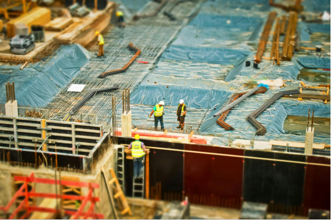 Construction site for factory design and build